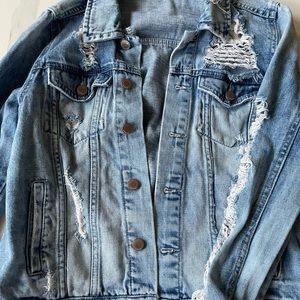 Refuge Boutique Brand Distressed Denim Jacket